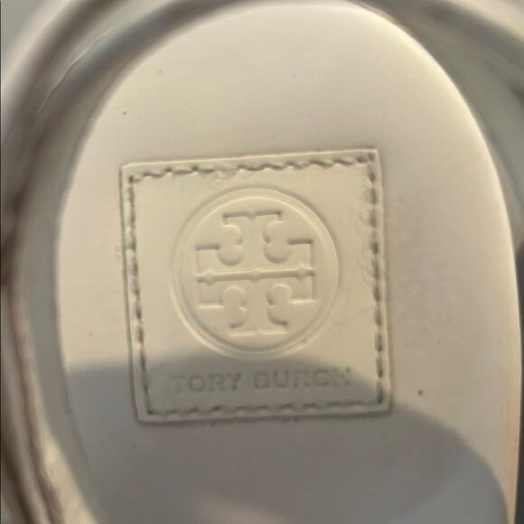 Tory Burch Ivory Wedge Sandals 8.5 - Picture 5 of 8